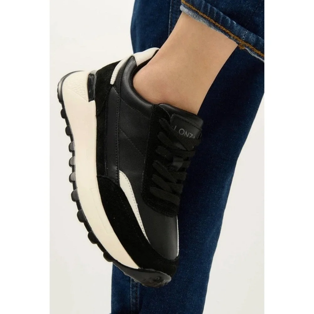 Lonza KissKitty  Womens‎ Sneakers EU 38 US 7.5 -8 Black Leather